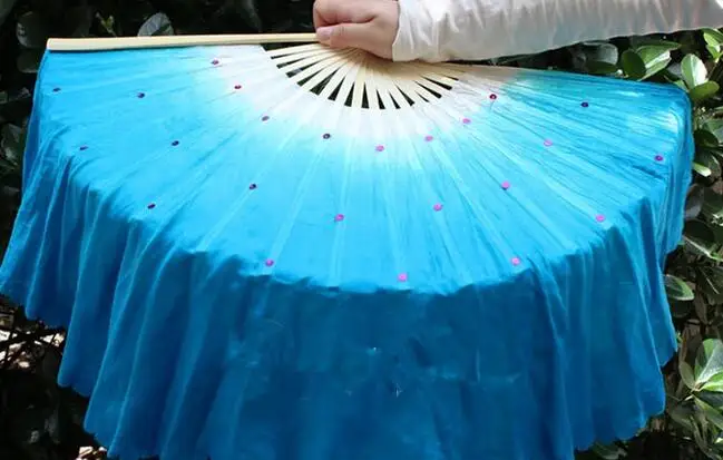 41 см для девочек танца живота шелк бамбук короткая фата фанатов народное