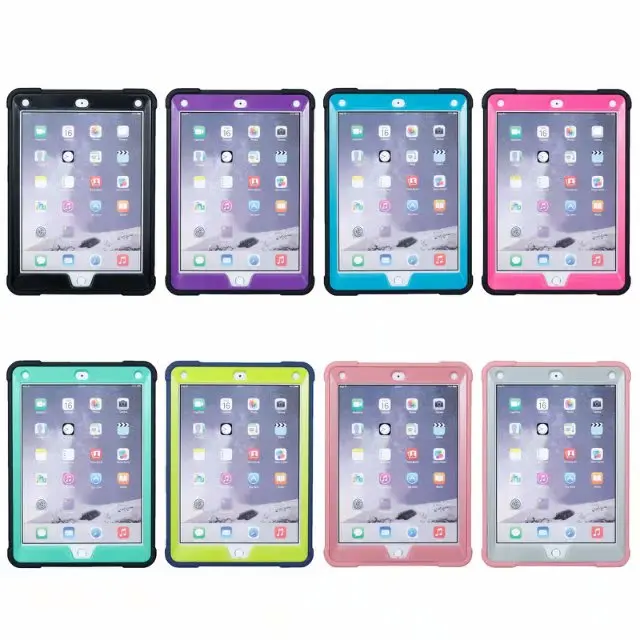 Силиконовая резиновая задняя крышка из ТПУ и поликарбоната для iPad 2017 2018 9 7 дюйма