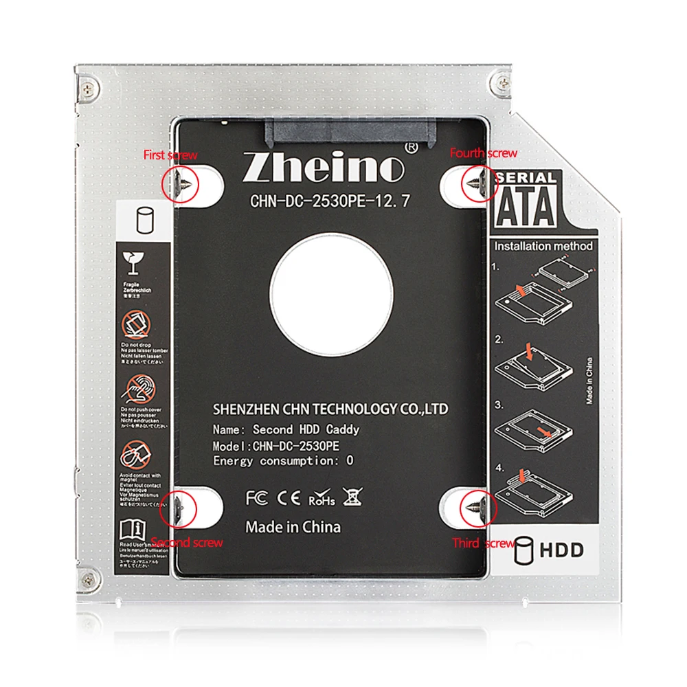 Zheino 12,7 мм 2,5 ''SATA3 SSD 120 ГБ 240 ГБ 360 ГБ 480 ГБ 960 ГБ 128 ГБ 256 ГБ 512G 12,7 ГБ 1 ТБ 3D NAND твердотельный накопитель с мм Caddy