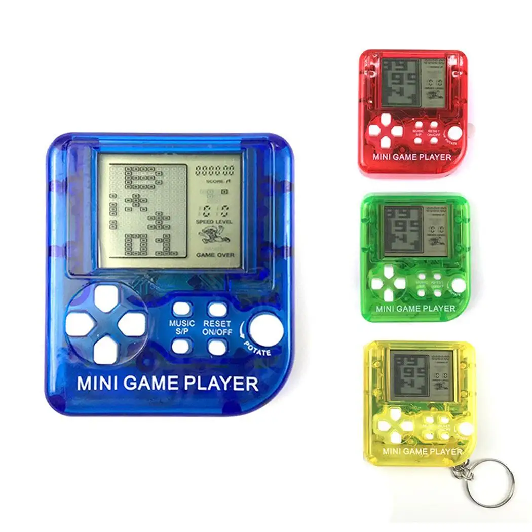 Новая детская портативная игровая консоль Tetris портативные прозрачные прочные