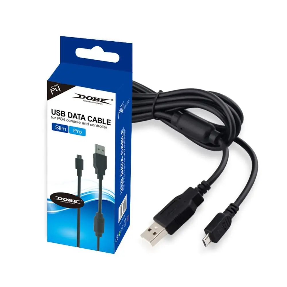 2 м USB кабель для зарядки PS4 SLIM & Pro контроллер передачи данных хост и Handel с цветной