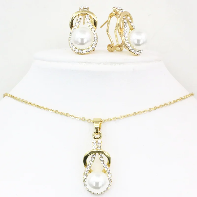 Высокое Качество Модные женские ювелирные наборы кулон ожерелье и серьги