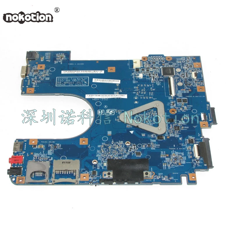 NOKOTION A1843425A 48.4MS01.011 Ноутбук Материнская плата для Sony VAIO VPC-EL VPCEL22FX MBX-252 DDR3 Основная плата