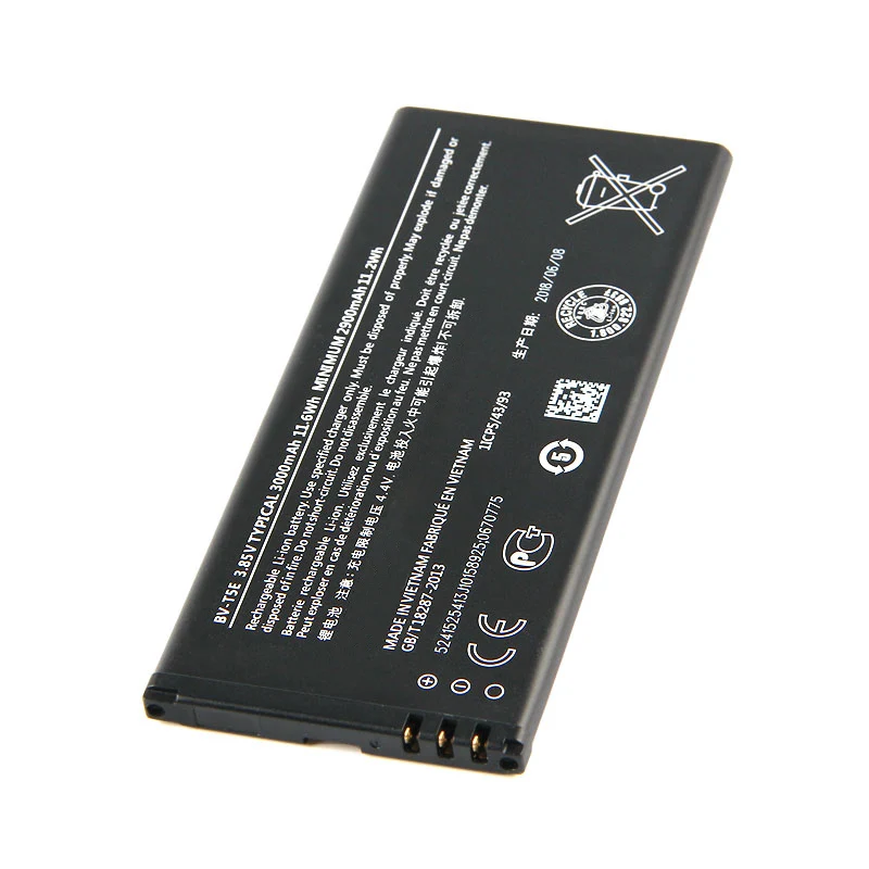 

Original High Capacity BV-T5E phone battery for Nokia Lumia 950 RM-1104 RM-1106 RM-110 McLa BVT5E 3000mAh 2018
