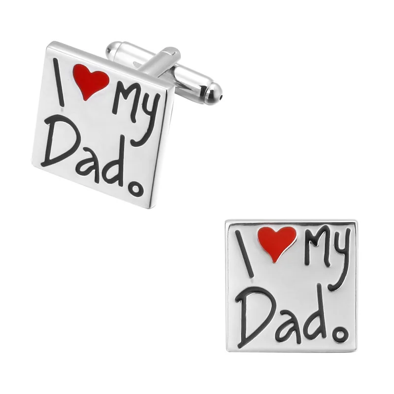 

The gift of men's shirts Cufflinks high-quality enamel craft 2017 father's day. I love my dad fashion business Cufflinks Cuff Li