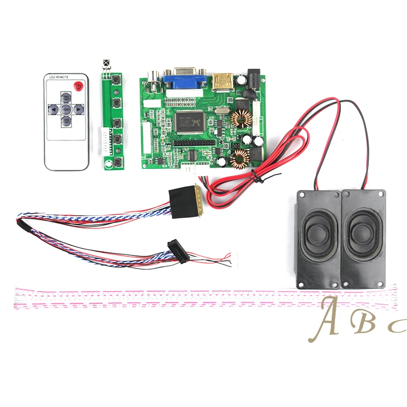 HDMI VGA 2AV аудио плата контроллера + 40 контактов Lvds кабель пульт дистанционного