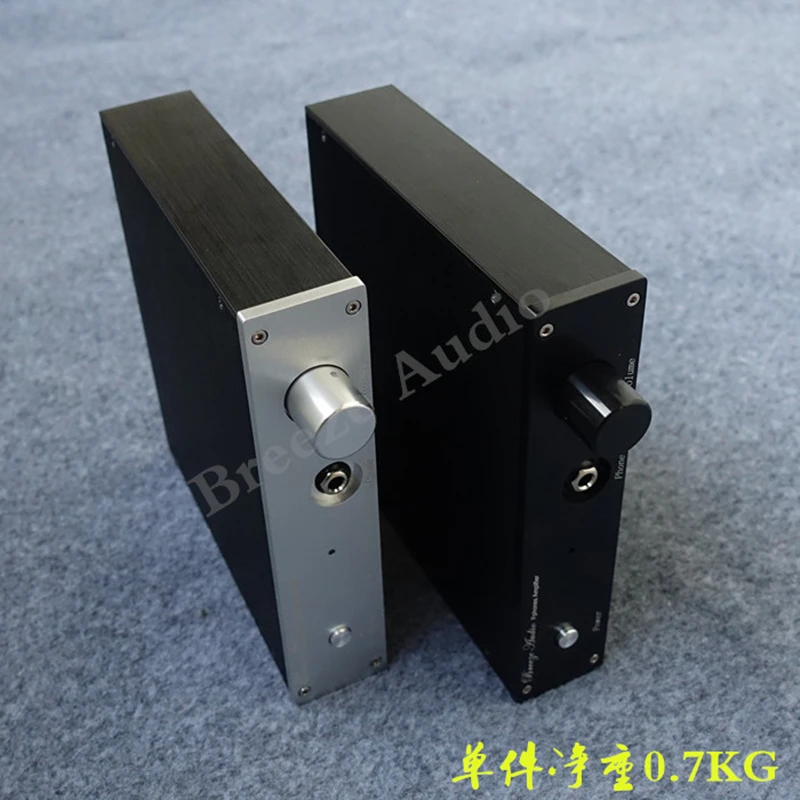 Чехол для усилителя наушников алюминиевый корпус diy коробка 200*41*177 мм 1U высота 2204E