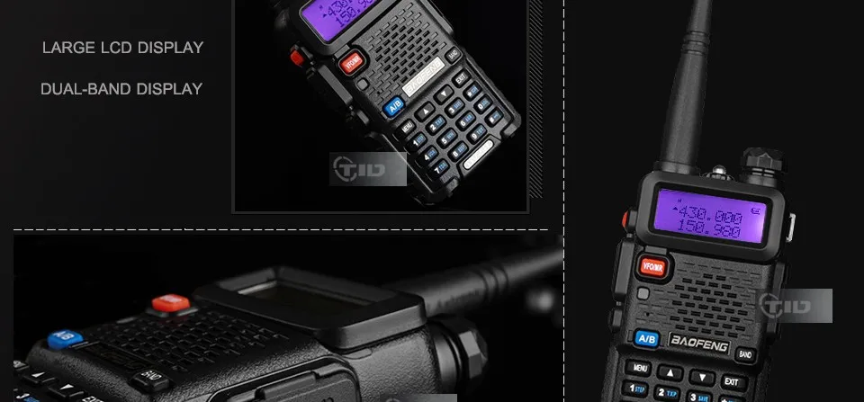 Рация Baofeng UV-5R радиостанция 128CH VHF UHF двухстороннее радио cb портативное Baofeng uv 5r радио для охоты uv5r