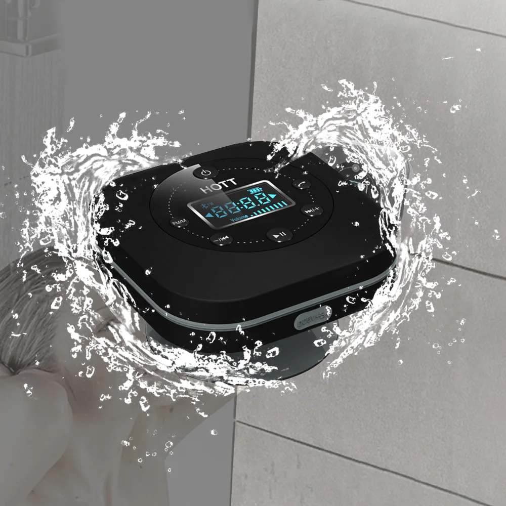 Портативный ванной Водонепроницаемый FM Bluetooth радио динамик беспроводной ЖК