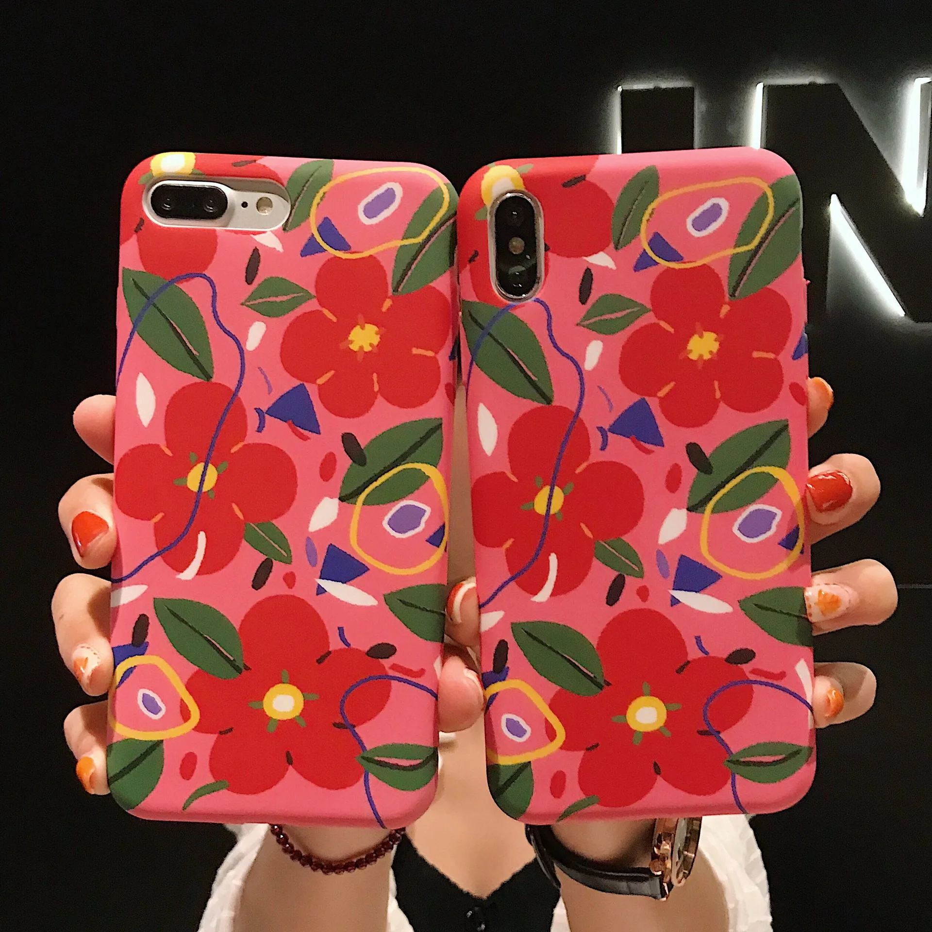 Ретро арт розовый цветок корейский чехол для iPhone 7 Puls 6 6S 8 роскошный жидкий