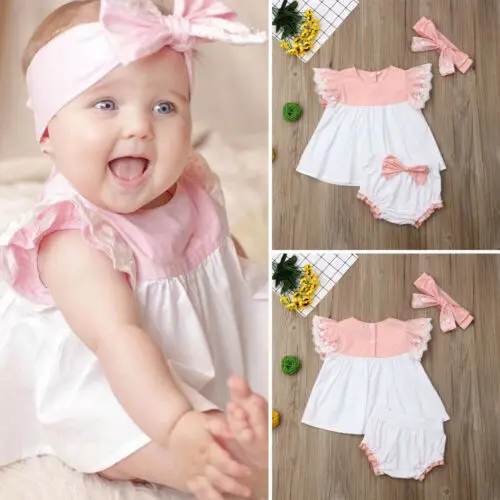 Emmababy/брендовая одежда для новорожденных девочек комплект из 3 предметов: топ