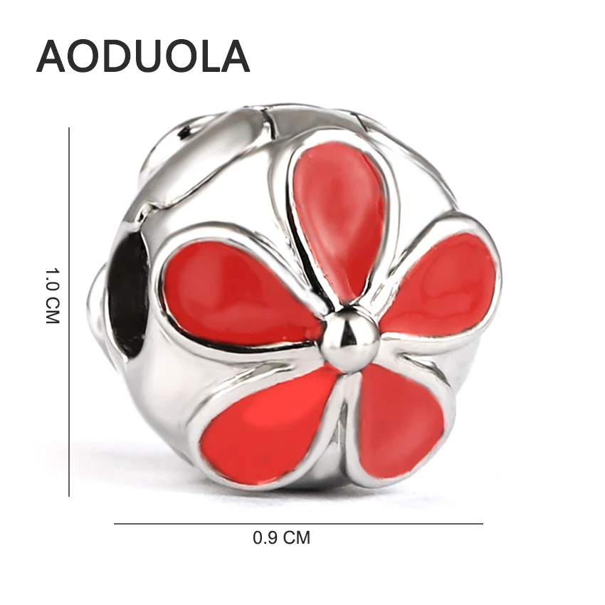 10 шт. посеребренный медный стоппер бусины с зажимом для цветов европейские