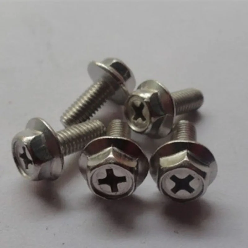 Винты с фланцевой головкой M4 Phillips шестигранной болт из нержавеющей стали болты