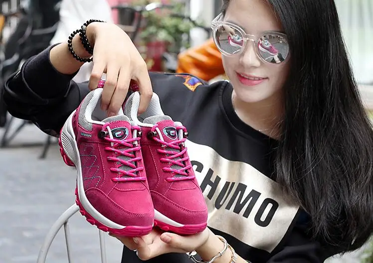 Akexiya женские кроссовки на платформе дышащая уличная спортивная обувь для