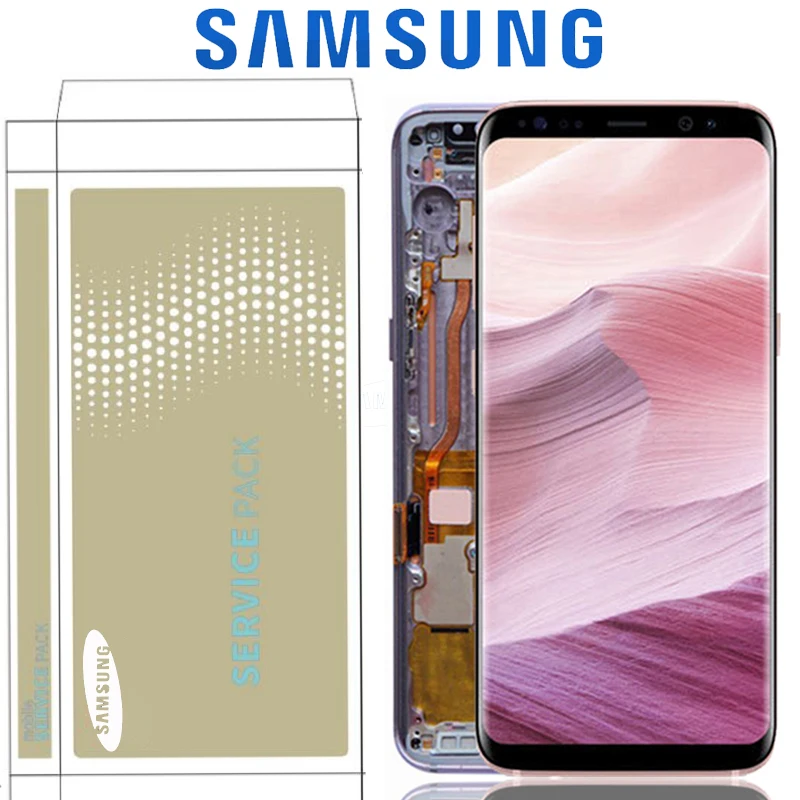Оригинальный супер AMOLED 6 2 &quotдисплей для Samsung Galaxy S8 Plus G955 G955F ЖК экран сенсорный