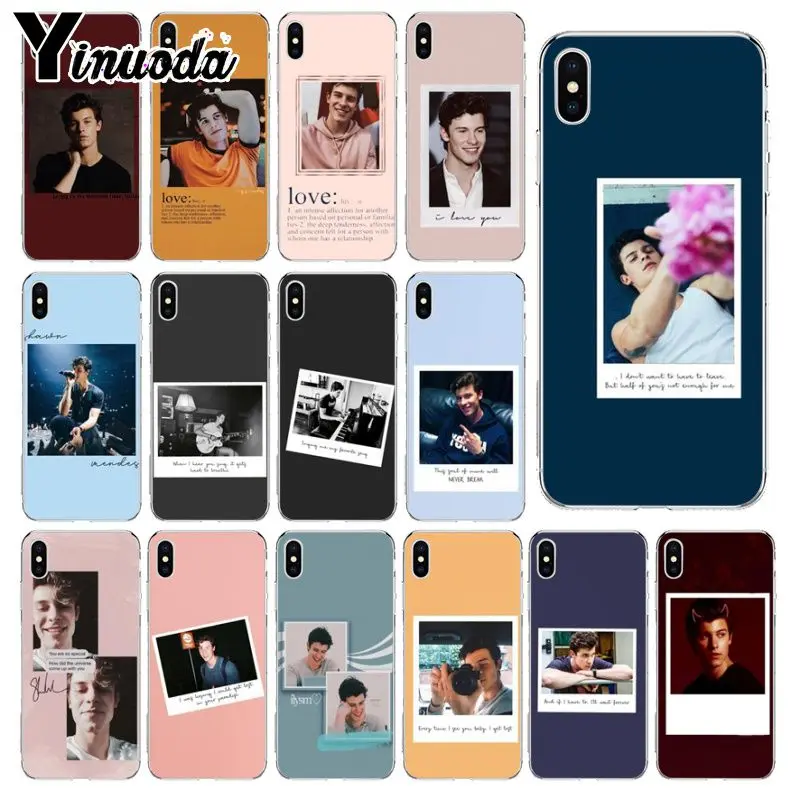 Yinuoda хит поп певица Шон Мендес любовь качество телефона чехол для Apple iPhone 8 7 6 6S Plus X