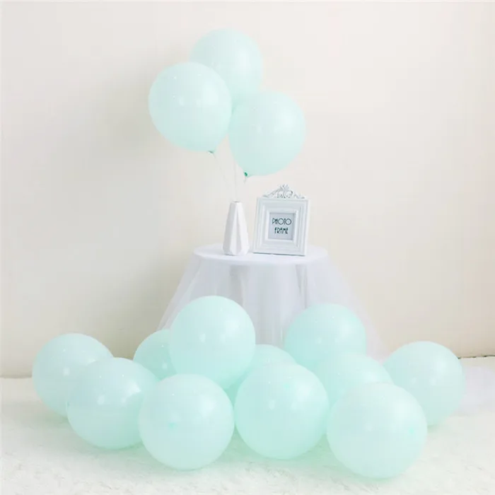 100pcs Tiffany 10 дюймов 2,4 г 100 шт пастельные шары для активного отдыха, вечеринки, дня рождения, свадебные шары для украшения, разноцветные пастельные шары макарон - Цвет: 100pcs Tiffany