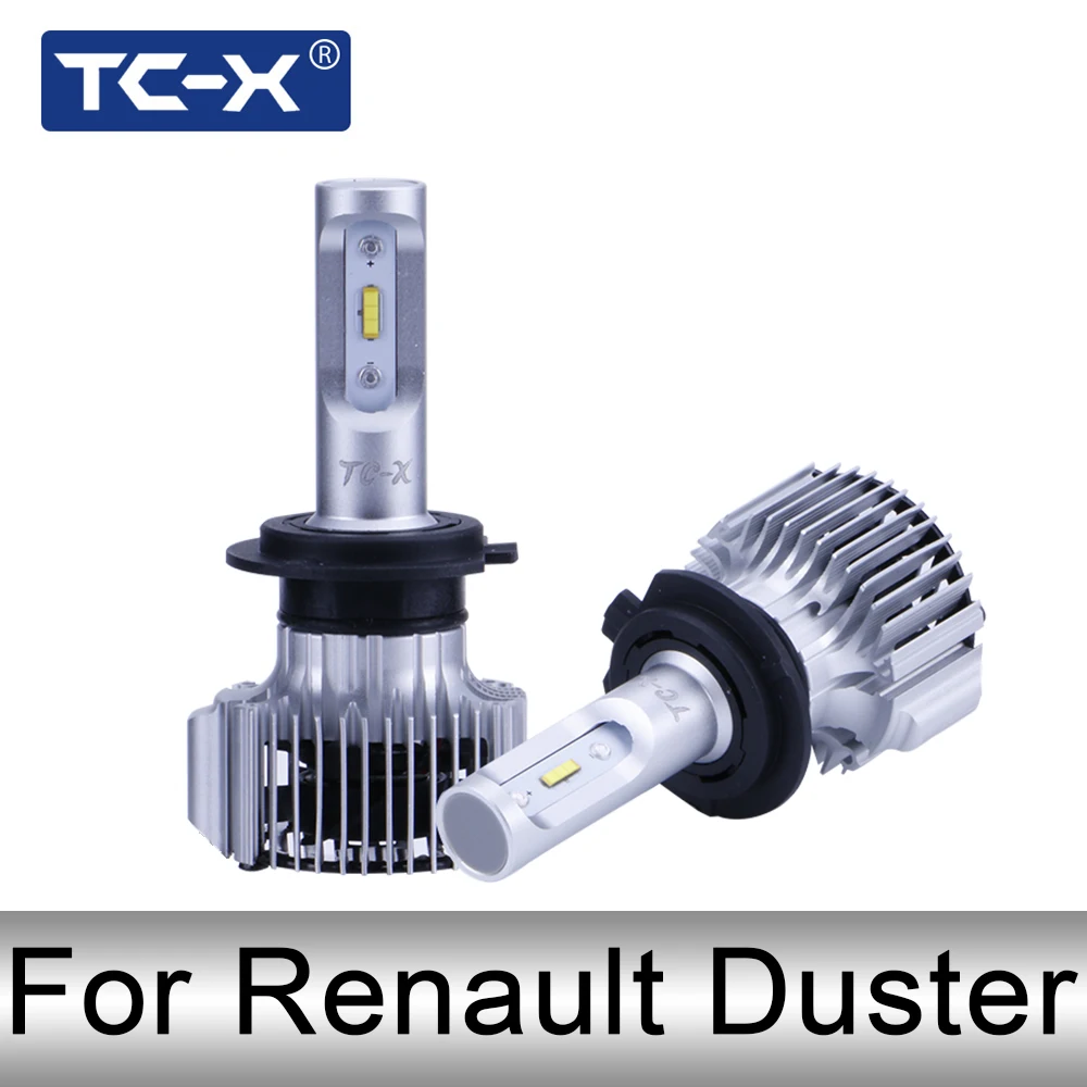 TC X H1 H7 H11 светодио дный лампы для Renault Duster высокое ближнего света противотуманных