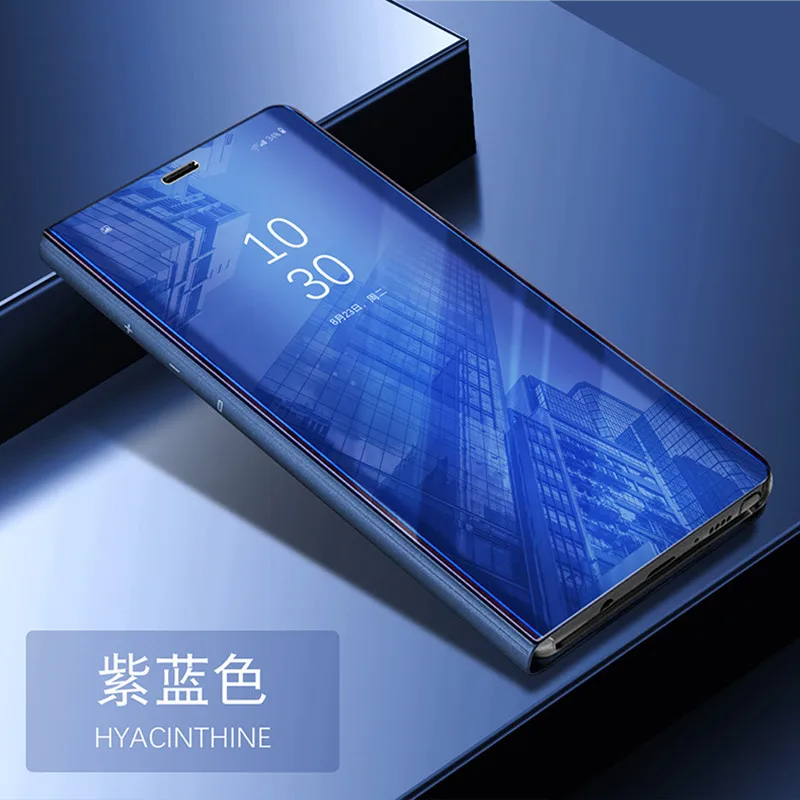 Умный зеркальный Чехол С Откидывающейся Крышкой для samsung Galaxy A50 A6 8 S8 S9 плюс J6 J7 J8 2018