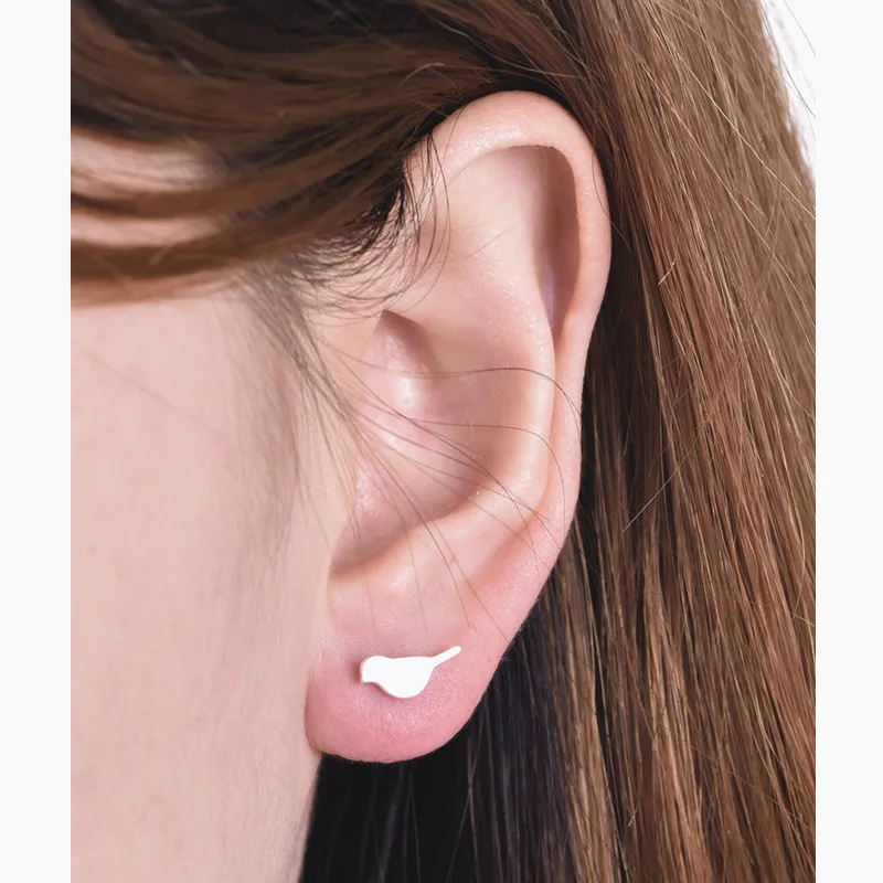 Женские серьги пусеты золотого цвета с простым дизайном в стиле хип хоп модные