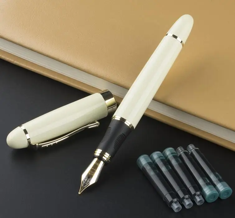 AC IRAURITA перьевая ручка JINHAO X450 темно-зеленый и золотой 18 KGP 0,7 мм перо с широким основанием полностью металлический синий красный 21 цвет и чернила JINHAO 450 - Цвет: AC