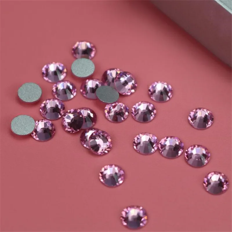 IDFIAF Lt. ROSE 3D дизайн ногтей lt. Розовые стразы ss3 ss4 ss5 ss6 ss8 ss10 ss12 ss16 ss20 ss30 стекло не клей