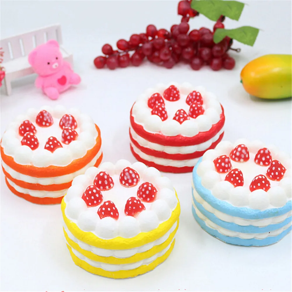 JRGK милый кавайный мягкий мини пончик с подвеской/Клубничный