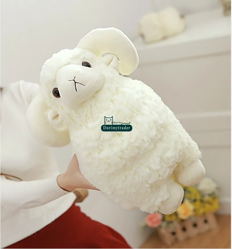 Dorimytrader Giant Animal Sheep Toy Мягкая мягкая плюшевая милая козьей куклой 3 цвета Nice Baby Gift