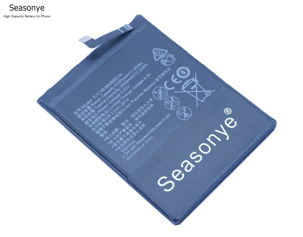 Seasonye 3x HB386280ECW 3100 мАч мобильный телефон замена Батарея + отвертка инструменты для