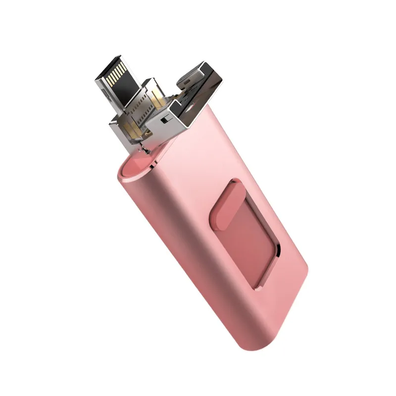 4 в 1 type c OTG USB флэш накопитель 3 0 Флешка 32 Гб 128 карта памяти для iPhone Android PC 256 ГБ|USB