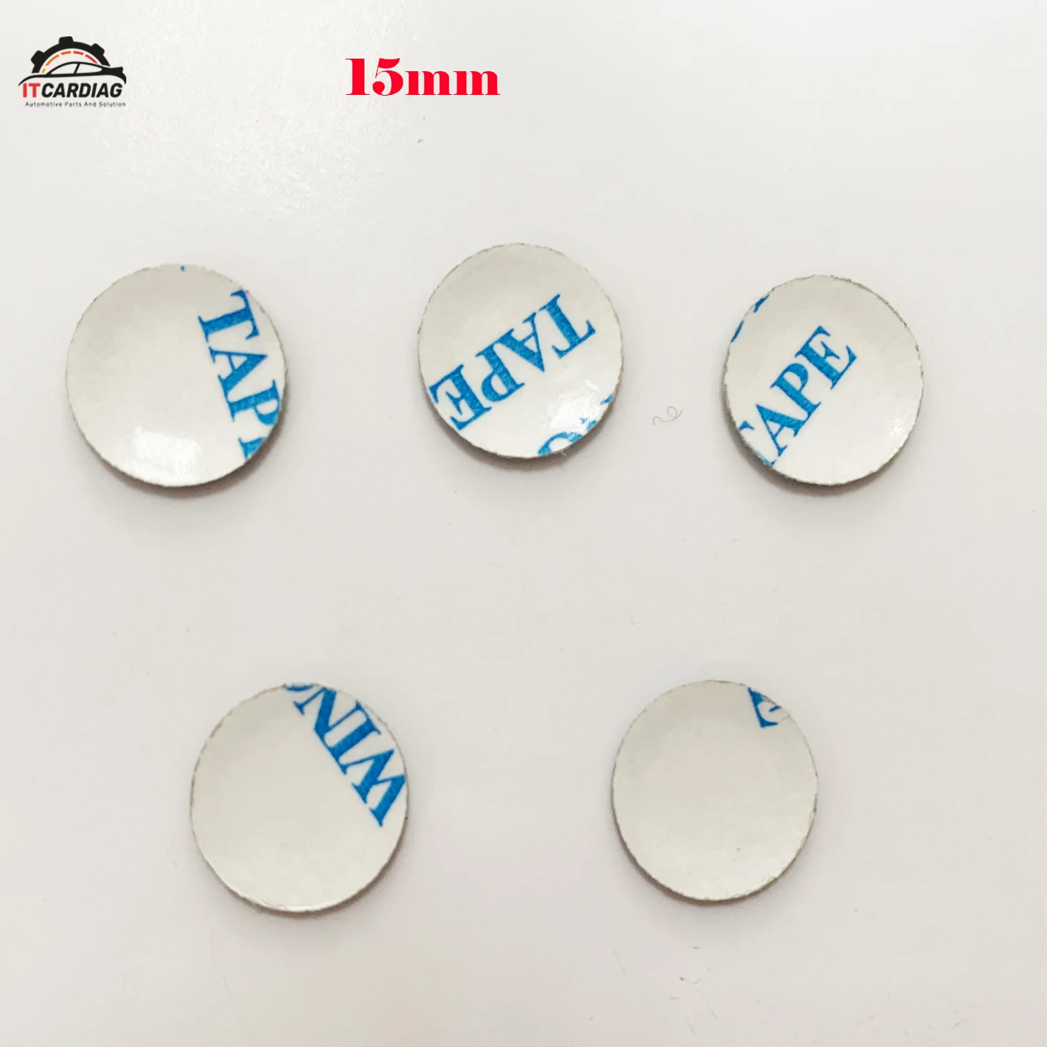 

5 pcs 15mm Car Key Shell Sticker Logo For Ssangyong Emblem Badge Aluminum DIY metal car key logo Black white color