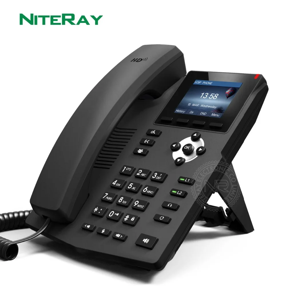 Высококлассный 3 5 дюймовый настольный ЖК дисплей VoIP X3SP с интерфейсом гарнитуры