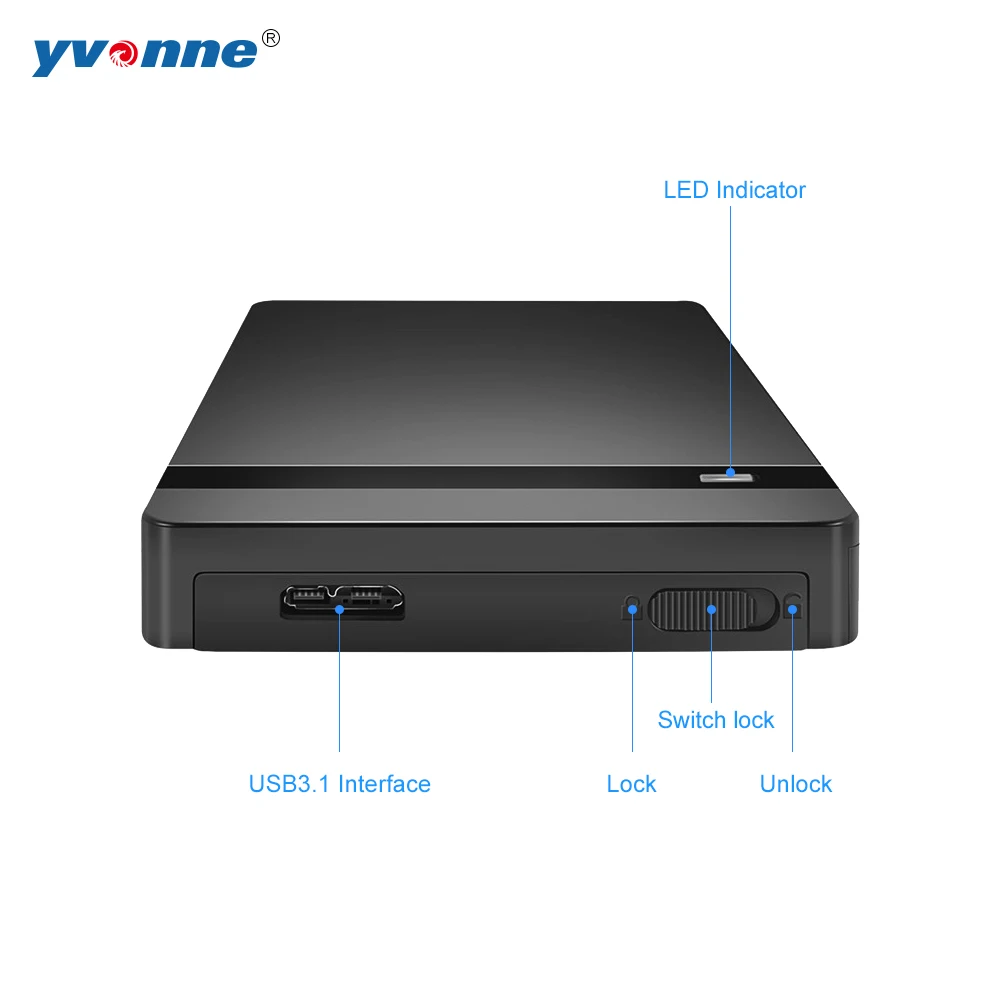 Yvonne HD213 2 5 &quotHDD/корпус SSD HDD 7/8 мм с Windows 98SE/ME/2000/XP/VISTA/7 и Mac SATA на USB 3 0|hdd enclosure|enclosure hddssd