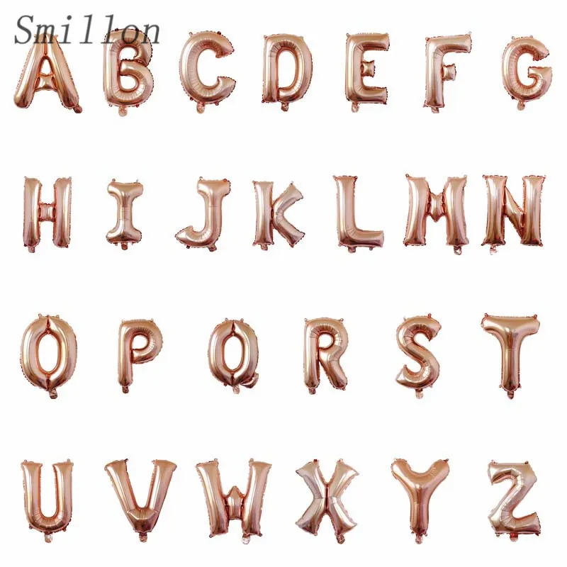 16 дюймов большой воздушный шар на день рождения розовые и золотые воздушные шары