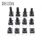 20 шт. 6*6*15 мм панель PCB мгновенный тактильный Такт Кнопка Микро-переключатель 4-контактный DIP светильник 6*6*15 мм клавиши клавиатуры