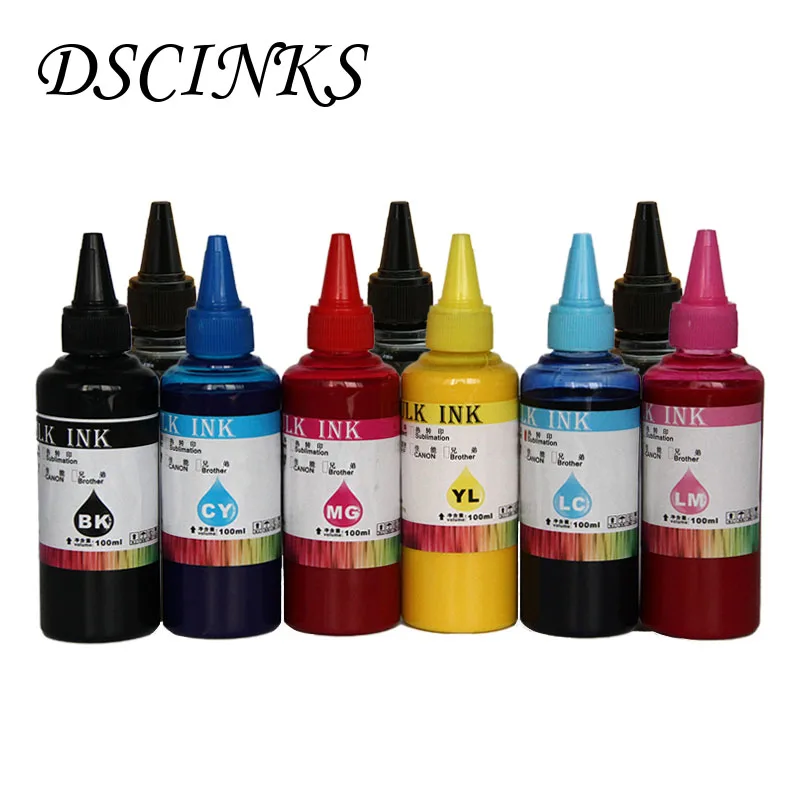 

9 colors*100ml Pigmented Ink For Epson SureColor P600 P800 3800 3880 Printer vivid Pigment Ink