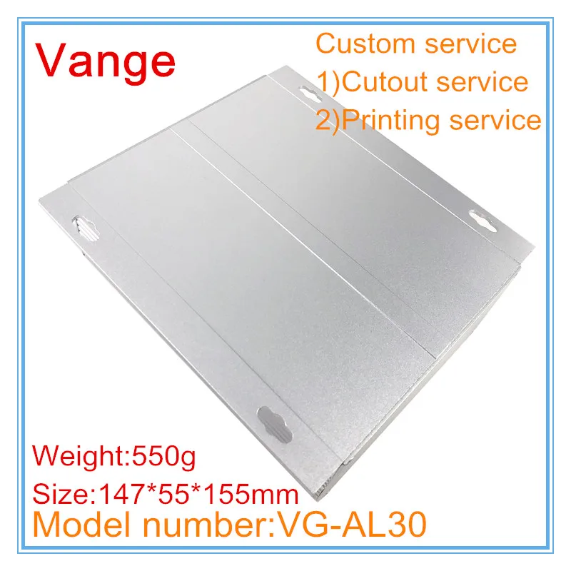 Алюминиевый корпус для усилителей серебристого цвета 6063 T5 147*55*155 мм 1 шт./лот|enclosure