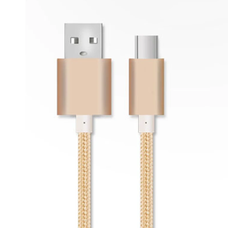 Gold Кабель USB type C 5A для xiaomi 0,5 m type c нейлоновый плетеный шнур Быстрая зарядка кабель синхронизации данных Usb-c кабель питания для huawei - Цвет: Gold