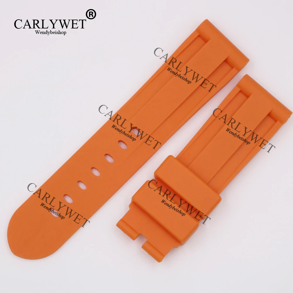 CARLYWET 24 мм Оптовая продажа новейший оранжевый водонепроницаемый силиконовый
