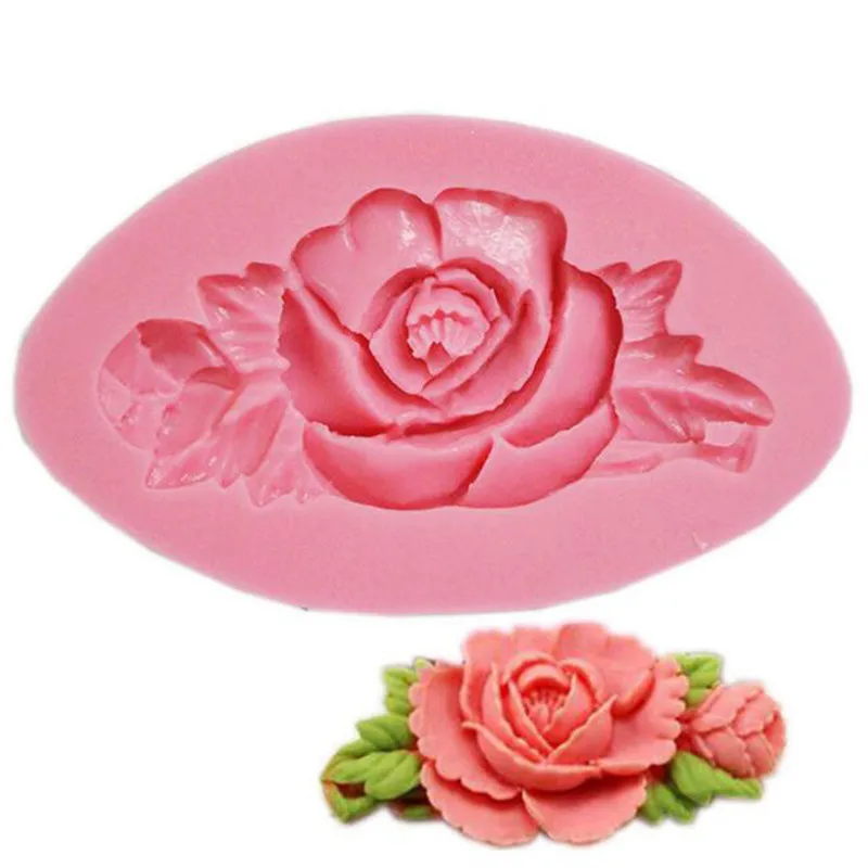 Силиконовые формы в форме лепестков розы помадка форма для печенья шоколада