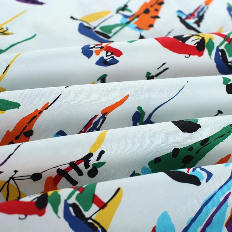 Мягкая винтажная ткань с рисунком граффити и лодочкой в стиле ретро Женская