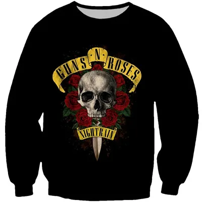sweatshirt PLstar Cosmos дропшиппинг guns 'N Roses симпатичная толстовка с 3d принтом для женщин и мужчин/толстовки/Толстовка дропшиппинг - Цвет: sweatshirt