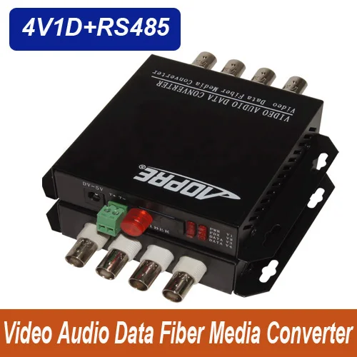 Высокое Качество 4-канальный видео данных аудио волоконно-оптический медиа