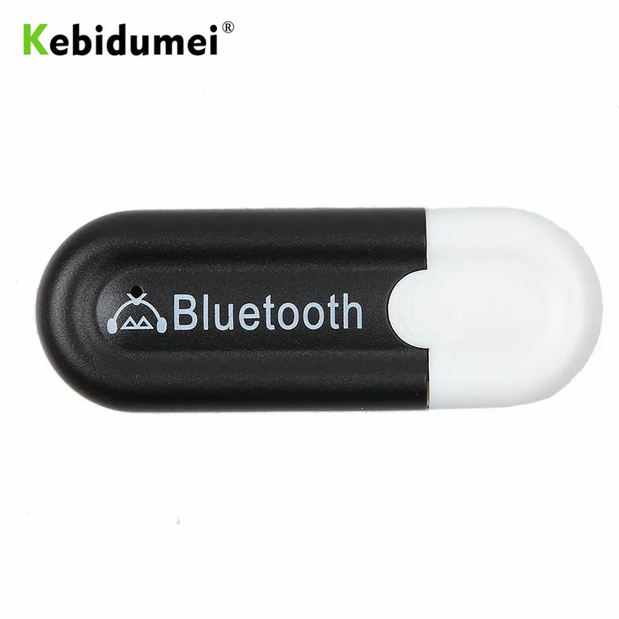 

kebidumei USB Wireless Bluetooth 4.0 Music Audio Stereo Receiver Adapter Dongle Car Kit 3.5mm for Aux Car PC Phone