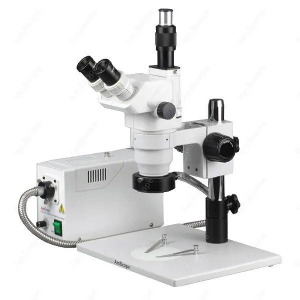 Зум микроскоп AmScope поставки 3.35X 45X стерео зум с волоконно оптическим кольцевым