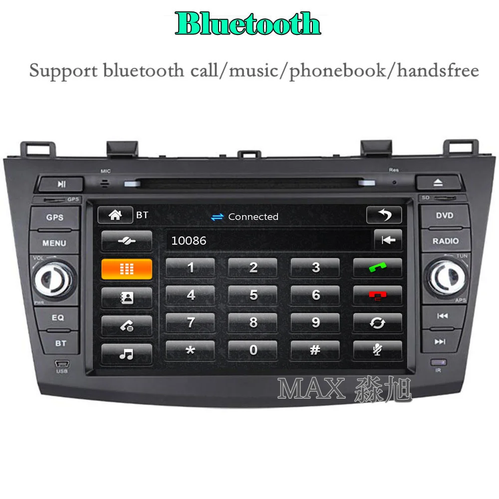 MAX 2 din 8 &quotАвтомобильный dvd плеер для Mazda 3 (3) 2010 2011 2012 2013 с автомобильным Радио RDS BT GPS