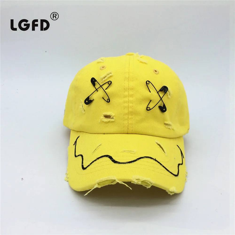 2019 мужские унисекс моющиеся потертые черные желтые шапки Хлопковые бейсболки |