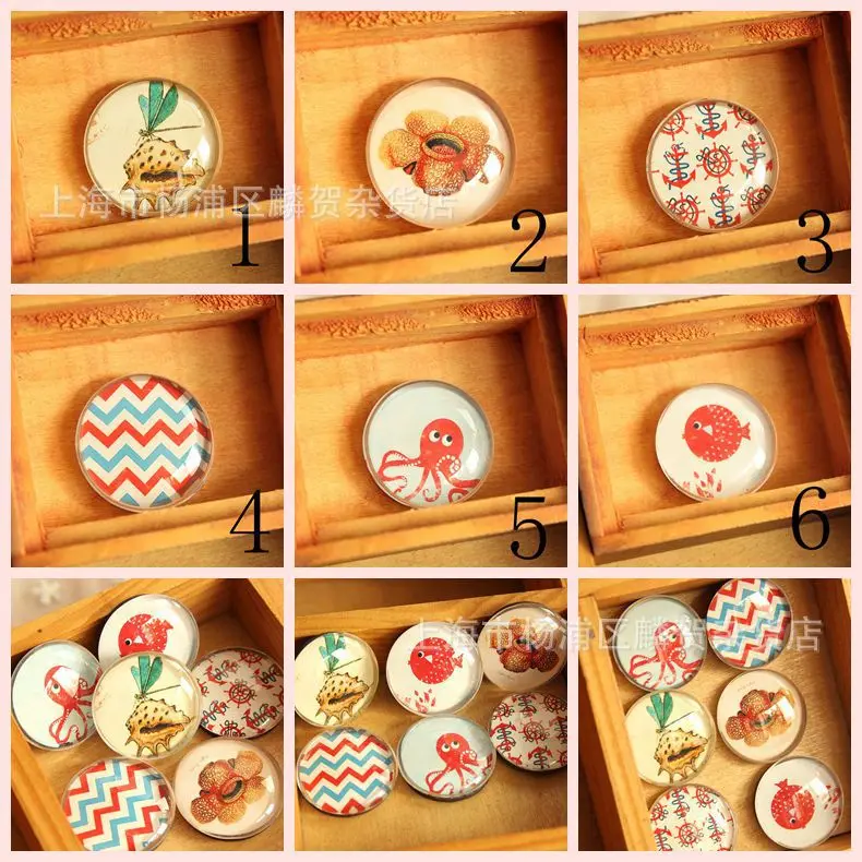 (13 шт. в партии) магнит для холодильника из хрустального стекла морского отдела 3