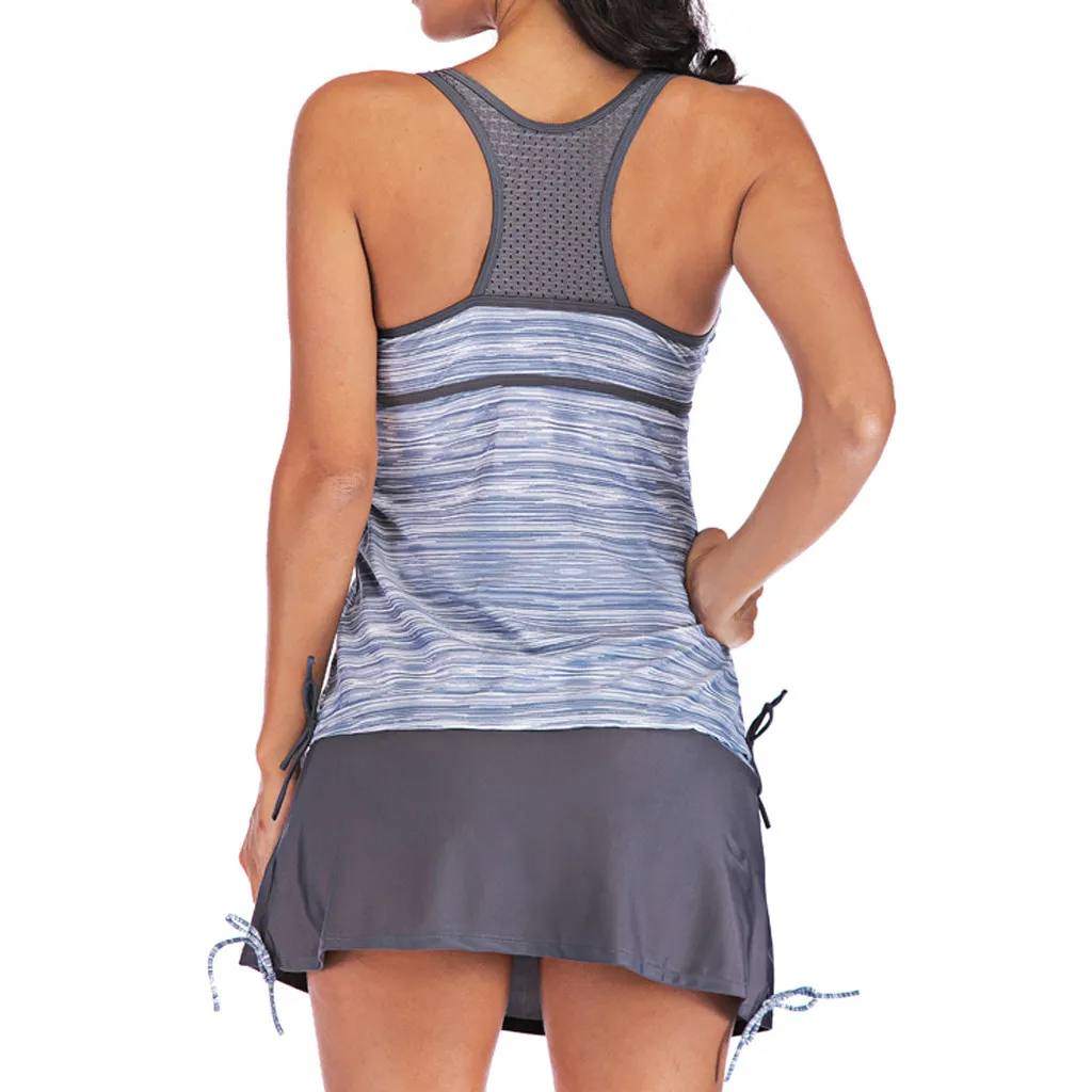 Summer Hot Sale Women Tankini Sets With Boy Shorts Ladies Bikini Set Swimwear Slim Fit Body Push-Up Padded Bra for Women
