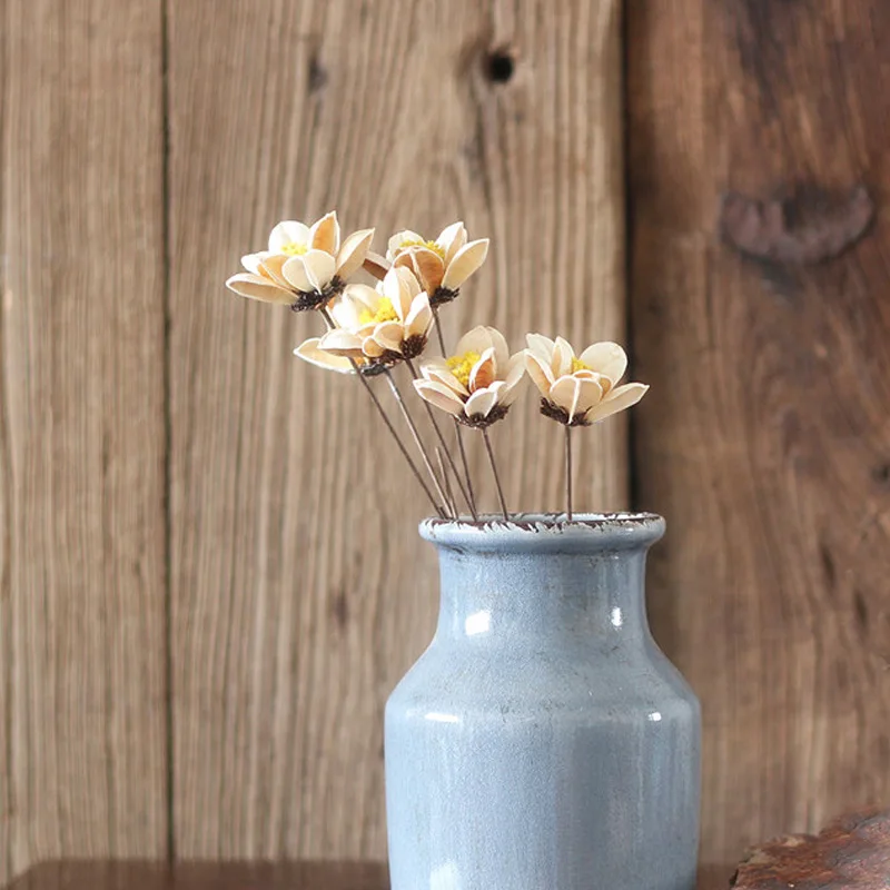 6 шт. букет гардении натуральное растение ручной работы сушеные цветы декор для